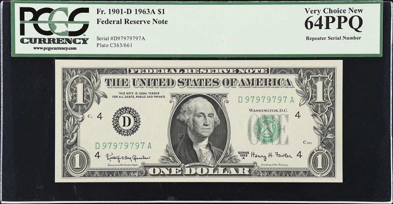 Lot of (4) Fr. 1901-D, 1913-D & 1913-I. 1963A-85 $1 Federal Reserve Notes. Cleve...