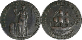 1794 Talbot, Allum & Lee Cent. Fuld-1, W-8560. Rarity-5. Without NEW YORK. Copper. EF-40 (PCGS).
The rarest type among the regular, Guide Book -liste...