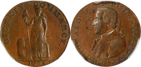 1794 Talbot, Allum & Lee Cent / John Howard Mule. Fuld Mule-5A, W-8722. Rarity-8. Plain Edge. MS-62 BN (PCGS).
115.8 grains. The extremely rare Plain...