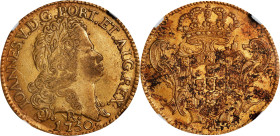 BRAZIL. Joao V. 1750-R 6400 Reis. Rio de Janeiro Mint. Fr-46, KM-151. Excavation Recovery (NGC).
Displaying evidence of circulation on the obverse de...