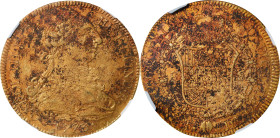 CHILE. Charles III. 1773-So DA 8 Escudos. Santiago Mint. Fr-15, KM-27, Cal-Type 205 #2147. Excavation Recovery (NGC).
Showing evidence of its past bu...