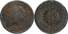 1793 Flowing Hair Cent. Chain Reverse. S-3. Rarity-3-. AMERICA, Without Periods. AG Details--Damage (PCGS).
A lower grade example of this classic var...