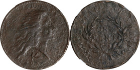 1793 Flowing Hair Cent. Wreath Reverse. S-11A. Rarity-4+. Vine and Bars Edge. EF Details--Corrosion (NGC).
Plenty of visible striking detail remains ...