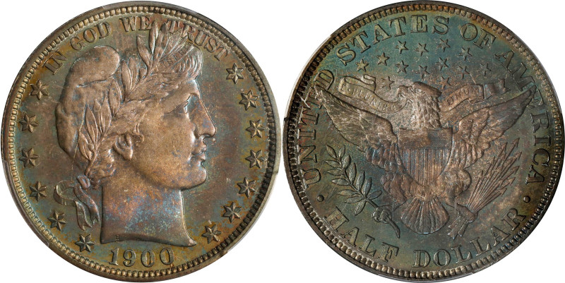 1900 Barber Half Dollar. Proof-64 (PCGS). CAC.
A richly and originally toned ex...