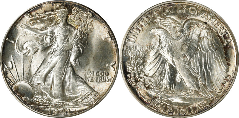 1941 Walking Liberty Half Dollar. MS-67+ (PCGS). CAC.
Conditionally scarce for ...