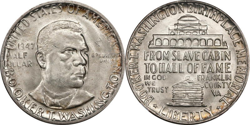 1947 Booker T. Washington Memorial. MS-67+ (NGC).
Generally bright and lustrous...