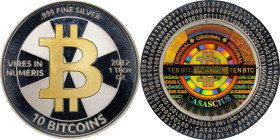 2012 Casascius "Gold B" 10 Bitcoin. Loaded. Firstbits 1AgRPnVg. Series 2. Silver. Specimen-68 (PCGS).
Loaded with 10 Bitcoin. This is truly a landmar...