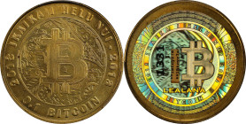 2013 Lealana 0.1 Bitcoin. Loaded. Firstbits 1Btcyr7e. Serial No. 1331. Black Address. Brass. MS-68 (PCGS).
Loaded with 0.1 BTC. According to speciali...