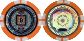2017 Satori "Poker Chip" 0.001 Bitcoin. Loaded. Post-Fork. Serial No. 039661. Plastic. MS-69 (PCGS). 
Loaded with 0.001 BTC. The obverse features an ...