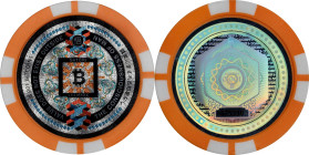 2017 Satori "Poker Chip" 0.001 Bitcoin. Loaded. Pre-Fork. Serial No. 025390. Plastic. MS-69 (ANACS).
Loaded with 0.001 BTC. The obverse features an o...