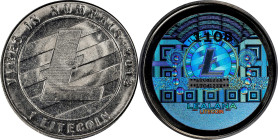 2013 Lealana 1 Litecoin. Loaded. Firstbits LTCd12ZX. Serial No. 1108. Black Address. Nickel Brass. MS-65 (ICG).
Loaded with 1 LTC. A desirable exampl...