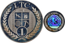 2014 CryptoVest "Zinodaur" 1 Litecoin. Loaded. Firstbits LdSeLWmH. First Edition. Zinc Alloy. MS-64 PL (ICG).
Loaded with 1 LTC. A handsome piece des...
