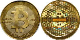 Redeemed 2013 Casascius 1 Bitcoin. Firstbits 13EZFiVi. Series 2. Brass. MS-66 (PCGS).
Redeemed and non-loaded. With Loaded examples selling for as mu...
