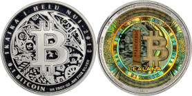Unfunded Pattern 2013 Lealana 0.1 Bitcoin. Firstbits 1KCffRbC. Serial No. 138. Gold Hologram, Red Address. Silver. Proof-70 Deep Cameo (PCGS).
Unfund...