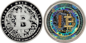 Unfunded Pattern 2013 Lealana 0.25 Bitcoin. Firstbits 1JrALjTd. Serial No. 138. Gold Hologram, Red Address. Silver. Proof-70 Deep Cameo (PCGS).
Unfun...