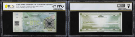 Unfunded 2022 Polymerbit Bitcoin Cold Storage Banknote. Firstbits bc1qr3gr. Serial No. A000294. Series 28-U (ND). Superb Gem Uncirculated 67 PPQ (PCGS...