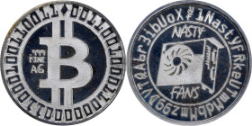 2013 Nasty Fans Bitcoin-Themed Silver Round. 1 Gram of .999 Fine Silver. MS-68 PL (ICG).
Unfunded and non-loaded. These coins were announced by OgNas...
