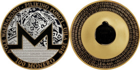 Unfunded 2016 Lealana 100 Monero (XMR). Gilt Silver. Proof-69 Deep Cameo (PCGS).
Unfunded and non-loaded. This is a visually impressive piece struck ...