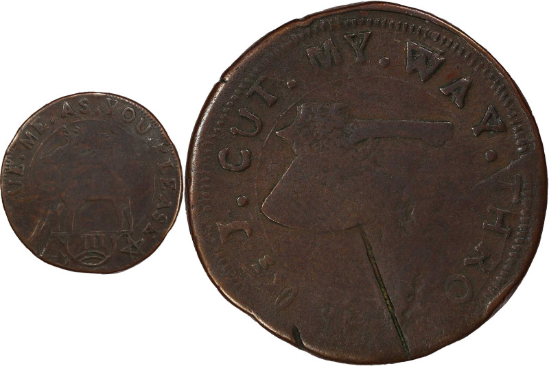 Undated (1737) Higley Copper. Freidus 3.3-C, W-8280. Rarity-7+. VALUE ME AS YOU ...