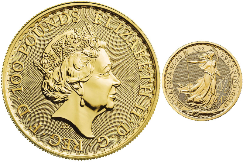 2023 Royal Succession Gold 1 Ounce Britannia, #10 to Last Coin Struck Under Quee...