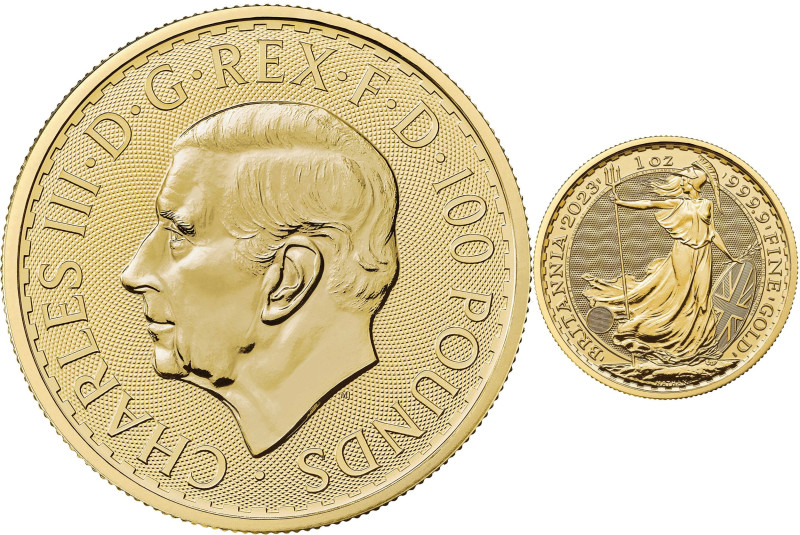 2023 Royal Succession Gold 1 Ounce Britannia, the VERY FIRST Coin Struck Under K...