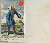 Collection of (12) John Law Playing Cards, Printed 1720-1721.
Printed on various stock, ranging from thick stock with a glossy and decorative blue-pa...