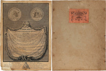 (April 1783) Libertas Americana medal explication (“Explication de la Medaille Frappee par les Americans en 1782”). Laid paper on board, 8 x 6.25 inch...