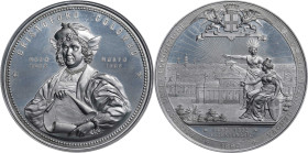 1892 World's Columbian Exposition Cristoforo Colombo Medal. Eglit-582. Aluminum. MS-66 (NGC).
90 mm. Exceptional premium Gem quality with the lightes...