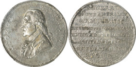 "1797" (ca. 1800) Presidency Resigned Medal. Musante GW-65, Baker-66, var. White Metal. Specimen. AU Details--Environmental Damage (PCGS).
37.5 mm. T...