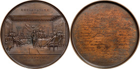 "1776" (ca. 1860) Declaration of Independence with Signatures Medal. Electrotype. By C.C. Wright, produced by Samuel H. Black. Musante GW-184, Baker-5...