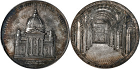 1864 Cathedral of St. Peter and St. Paul, Philadelphia Medal. By Anthony C. Paquet. White Metal. CONSECRATED JUNE 30 - 1890 in Obverse Field. MS-64 (N...
