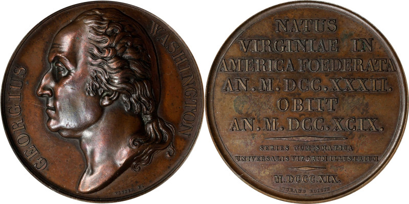 "1819" Series Numismatica Medal. First Issue. Musante GW-98, Baker-132. Bronze. ...