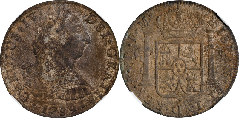 MEXICO. Charles IV. 1789-Mo FM 8 Reales. Mexico City Mint. KM-107. Excavation Re...