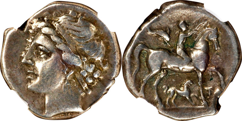 ITALY. Calabria. Tarentum. Campano-Tarentine. AR Didrachm (Nomos) (6.72 gms), ca...