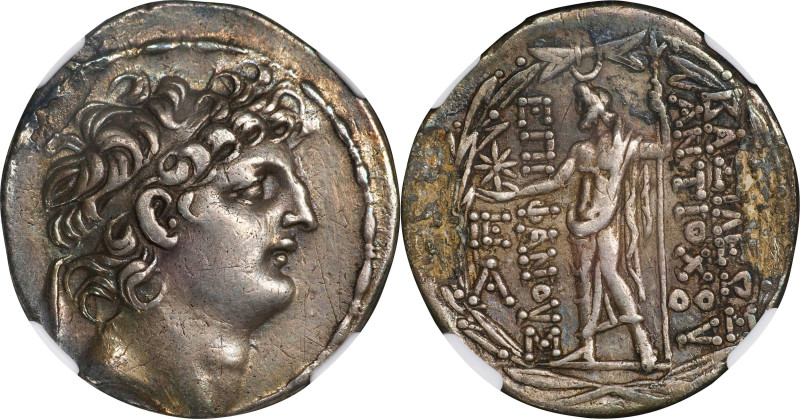 SYRIA. Seleukid Kingdom. Antiochos VIII Grypus, 125-96 B.C. AR Tetradrachm, Anti...