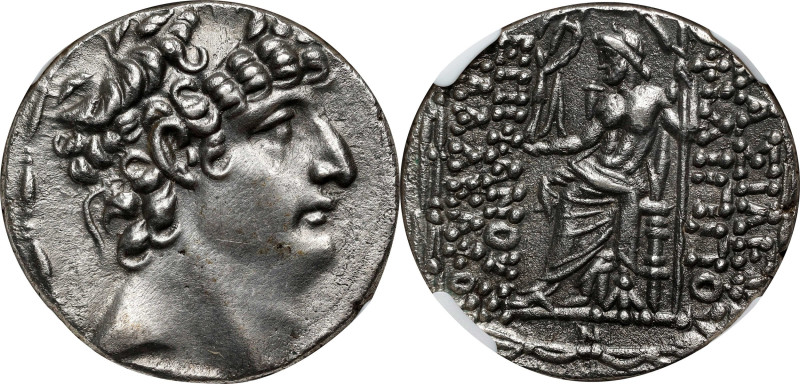 SYRIA. Seleukid Kingdom. Philip I Philadelphos, 95/4-76/5 B.C. AR Tetradrachm. N...