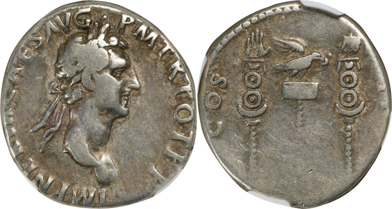 NERVA, A.D. 96-98. AR Cistophorus (10.37 gms), Uncertain Mint in Asia Minor, A.D...