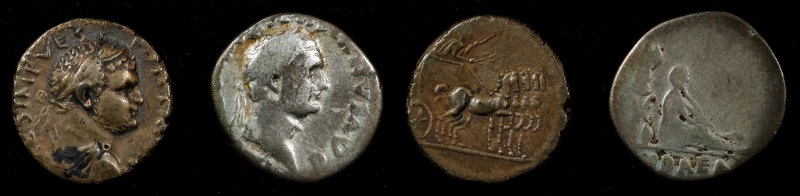 MIXED LOTS. Duo of AR Denarii (2 Pieces), ca. A.D. 69-78. Grade Range: VERY GOOD...