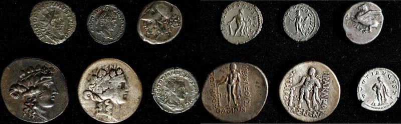 MIXED LOTS. Sextet of Greek and Roman Silver Denominations (6 Pieces), ca. 4th c...