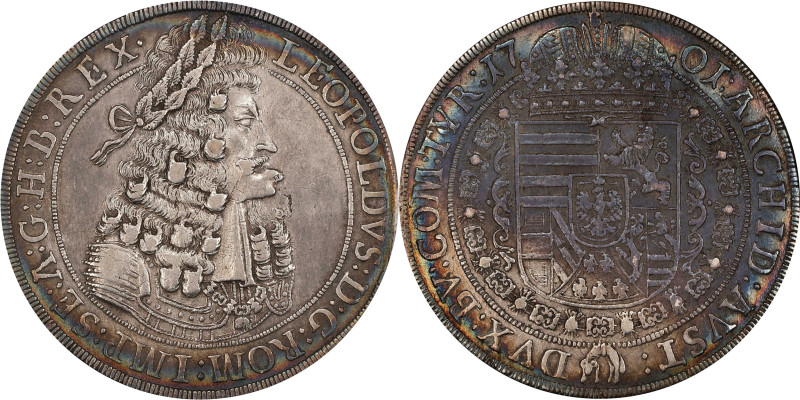 AUSTRIA. Holy Roman Empire. Taler, 1701. Hall Mint. Leopold I. PCGS Genuine--Cle...