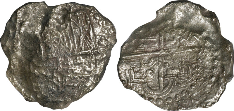 BOLIVIA. Cob 8 Reales, ND (1598-1621)-P. Potosi Mint. Philip III. PCGS Genuine--...