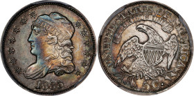 1835 Capped Bust Half Dime. Large Date, Large 5 C. AU-58 (PCGS).
PCGS# 4282. NGC ID: 232H.

Estimate: $275