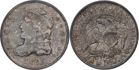 1836 Capped Bust Half Dime. LM-3, FS-301. 3/Inverted 3, Large 5 C. EF-40 (PCGS).
PCGS# 38729. NGC ID: 232J.

Estimate: $150