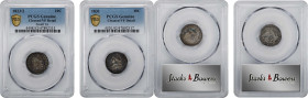 Lot of (2) Capped Bust Dimes. VF Details--Cleaned (PCGS).
Included are: 1823/2 Small Es; and 1831.

Estimate: $150