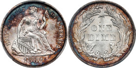 1882 Liberty Seated Dime. MS-64 (PCGS).
PCGS# 4690. NGC ID: 23AV.

Estimate: $300