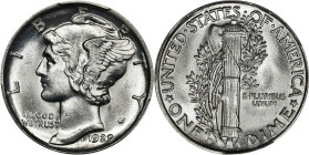 1929-D Mercury Dime. MS-64 FB (PCGS). CAC.
PCGS# 4975. NGC ID: 23J3.

Estimate: $125