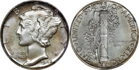 1942 Mercury Dime. Proof-68 (PCGS). CAC.
PCGS# 5077. NGC ID: 27DN.

Estimate: $1200