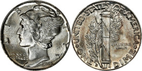 1945-D Mercury Dime. MS-65 FB (PCGS). OGH.
PCGS# 5059. NGC ID: 23KF.
From the Naples, Florida Collection of Buffalo Nickels.

Estimate: $100