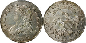 1820 Capped Bust Quarter. Large 0. EF Details--Cleaned (PCGS).
PCGS# 5329. NGC ID: 23RL.
From the Bill Barber Collection.

Estimate: $600