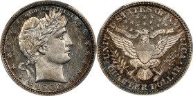 1906 Barber Quarter. Proof-62 (PCGS).
PCGS# 5692. NGC ID: 242M.
From the RK Wingo Collection.

Estimate: $450